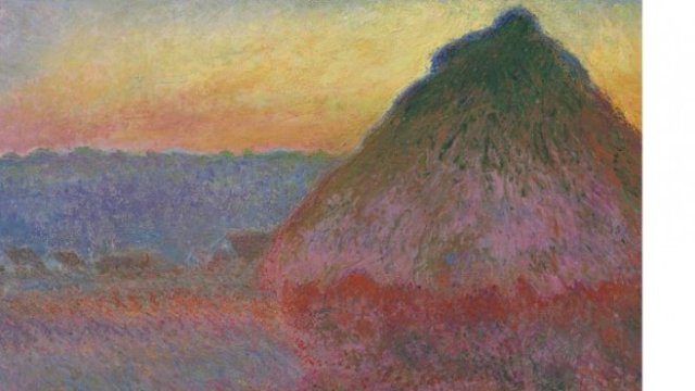 <p>
	Продадената картина на Клод Моне &quot;Meule&quot;.<em> Снимка: www.christies.com</em></p>
