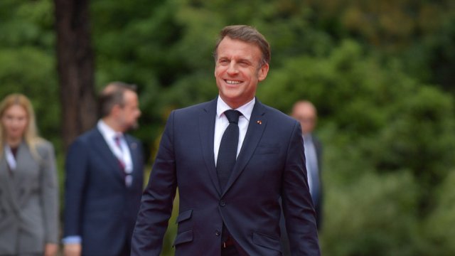 Френският президент Еманюел Макрон Снимка: Krisztian Bocsi/Bloomberg