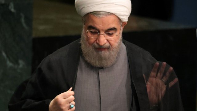 <p>
	Президентът на Иран Хасан Рохани. <em>Снимка: Ройтерс</em></p>
