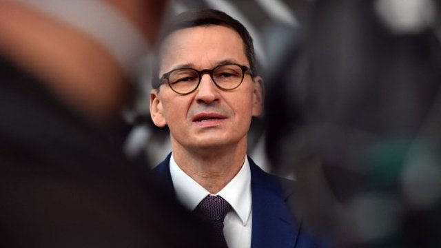 <p>
	Полският министър-председател Матеуш Моравецки. <em>Снимка: Bloomberg</em></p>
