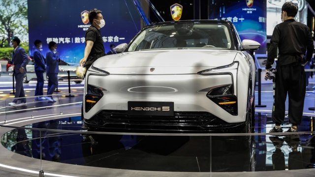 Електрическият модел Hengchi 5. Снимка: Qilai Shen/Bloomberg