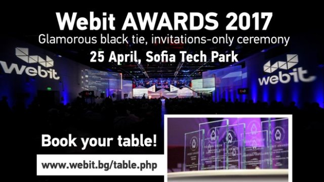 Webit подготвя невиждана досега церемония за годишните си награди