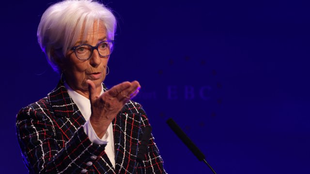 Председателят на ЕЦБ Кристин Лагард. Снимка: Bloomberg L.P.