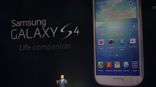 <p>
	Представянето на Galaxy S4, Снимка: Ройтерс</p>
