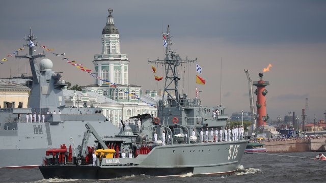 Парадът в Санкт Петербург през 2019 г.Снимка: Andrey Rudakov, Bloomberg