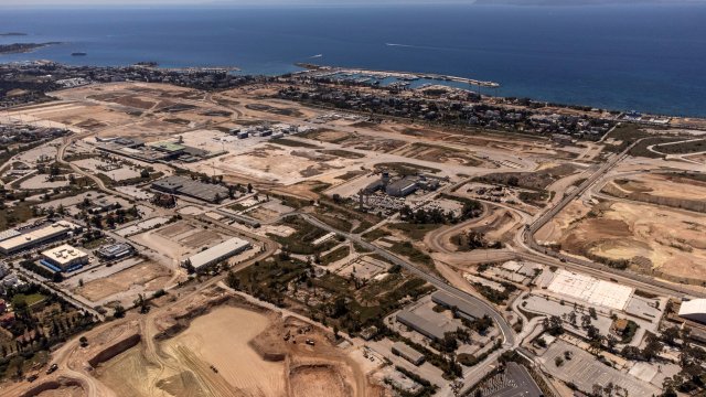 Поглед от високо на проекта Хелиникон на Lamda Development. Снимка: Bloomberg LP