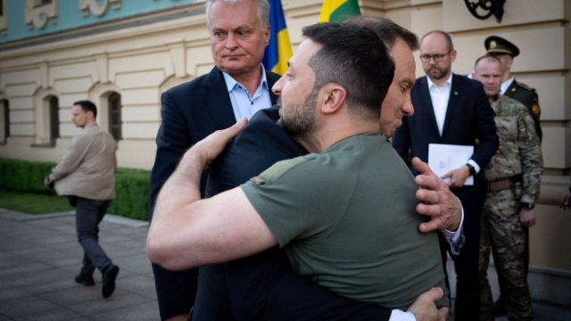 Дуда и Зеленски винаги са демонстрирали топло отношение един към друг. Снимка: President.gov.ua