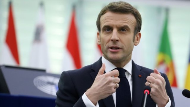 <p>
	Френският държавен глава Еманюел Макрон. <em>Снимка:&nbsp;Valeria Mongelli/Bloomberg</em></p>
