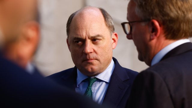 Британският министър на отбраната Бен Уолъс. Снимка:  EPA/STEPHANIE LECOCQ