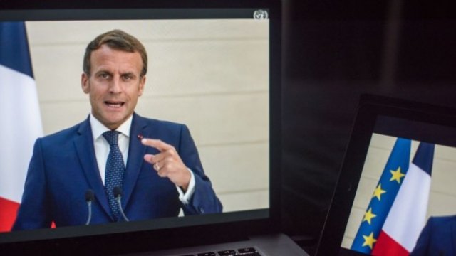 <p>
	Президентът на Франция Еманюел Макрон. <em>Снимка: Tiffany Hagler-Geard/Bloomberg</em></p>
