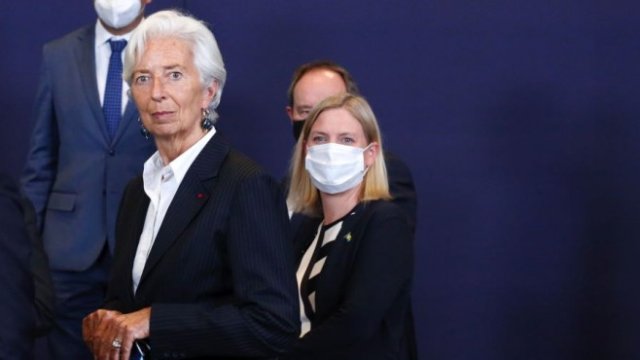 <p>
	Управителят на ЕЦБ Кристин Лагард.<em> Снимка: Valeria Mongelli/Bloomberg</em></p>
