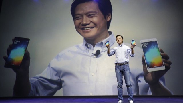 <p>
	Представянето на Xiaomi Note. <em>Снимка: архив Ройтерс</em></p>
