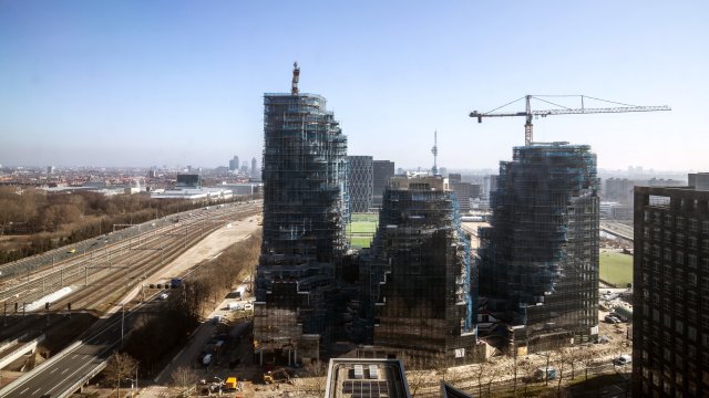 Строителство в Амстердам. Снимка: Peter Boer/Bloomberg