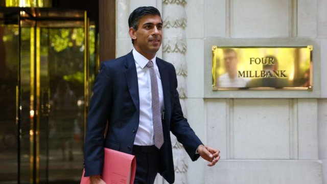 Премиерът на Великобритания Риши Сунак: Снимка: Hollie Adams/Bloomberg