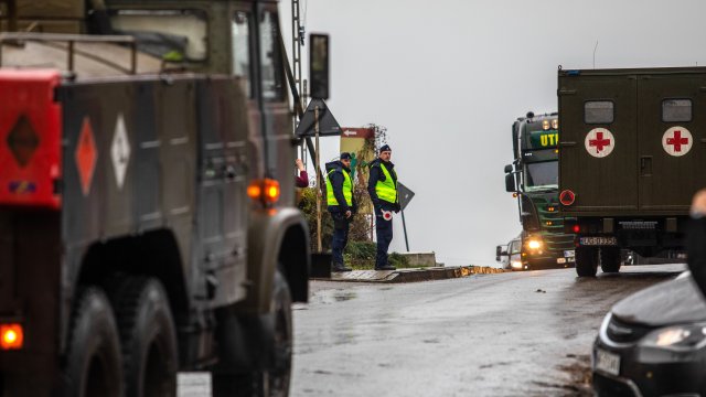 Мястото на инцидента в Полша. Снимка:  EPA/WOJTEK JARGILO POLAND OUT