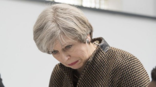 <p>
	Премиерът на Великобритания Тереза Мей. <em>Снимка: Ройтерс</em></p>
