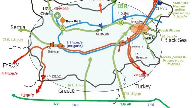 <p>
	IGB е част от проекта за газовия хъб &quot;Балкан&quot;. Графика : <em>Министерски съвет</em></p>
