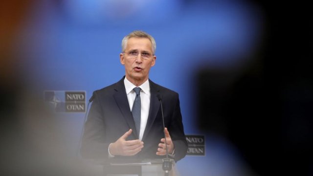 Генералният секретар на НАТО Йенс Столтенберг. Снимка: EPA/STEPHANIE LECOCQ