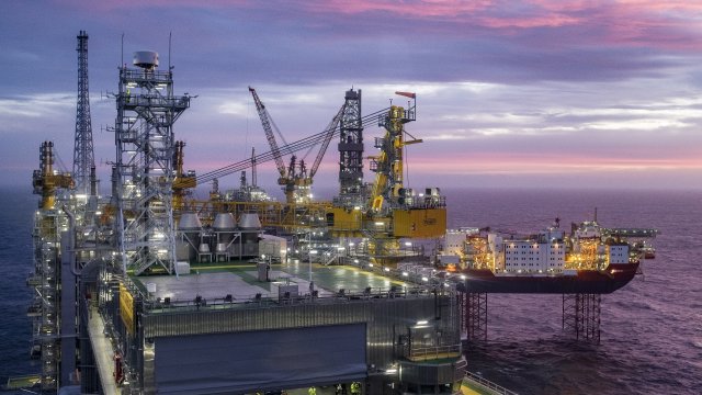 Петролното находище &quot;Йохан Свердруп&quot; е третото по големина петролно находище в норвежкия континентален шелф. Снимка:  EPA/CARINA JOHANSEN NORWAY OUT