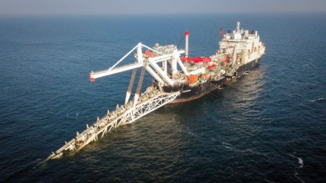 <p>
	<em>Строителството на &quot;Северен поток 2&quot;. Снимка: &quot;Газпром&quot;</em></p>
