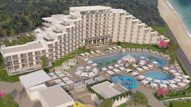 <p>
	Новият хотел Парадайз Блу. <em>Графика: Албена АД</em></p>
