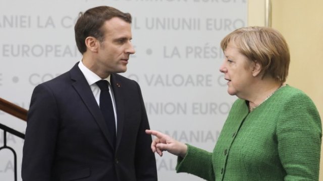 <p>
	Френският президент Еманюел Макрон и германският канцлер Ангела Меркел. <em>Снимка: Ройтерс</em></p>
<p>
	&nbsp;</p>
