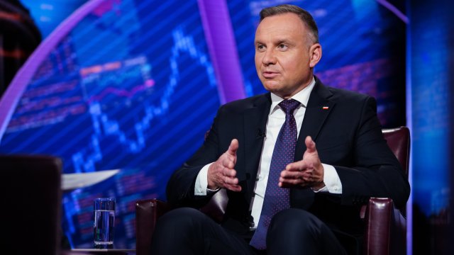 Полският президент Анджей Дуда. Снимка: Bloomberg LP