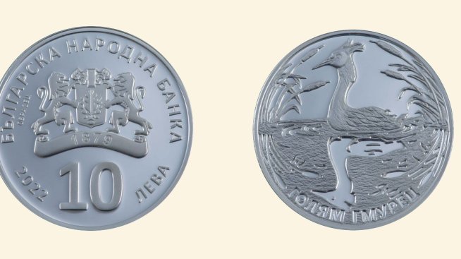 БНБ пуска в обращение сребърна възпоменателна монета „Голям гмурец“