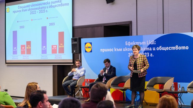 Близо 2,7 млрд. лв. е приносът на Lidl към българската икономика през 2023 г.