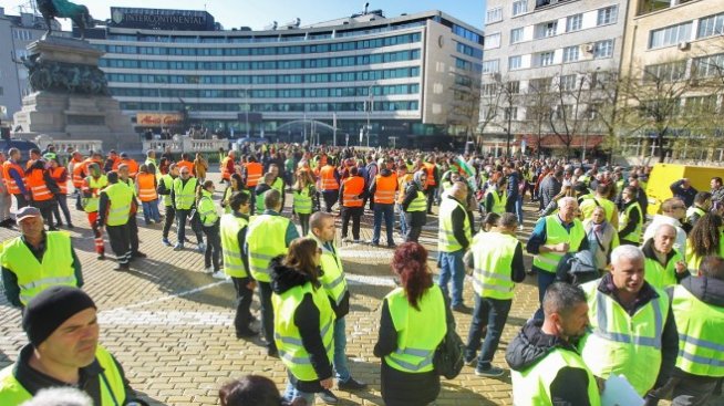 Пътните строители излязоха на пореден протест 