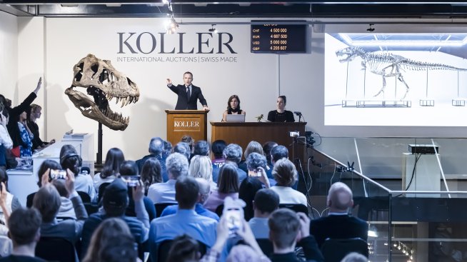 Гигантски скелет на динозавър бе продаден за 5,6 млн. евро