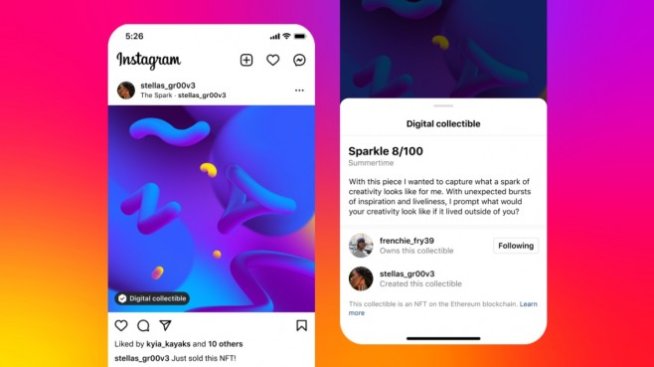 Meta разширява поддръжката на NFT в Instagram до 100 държави
