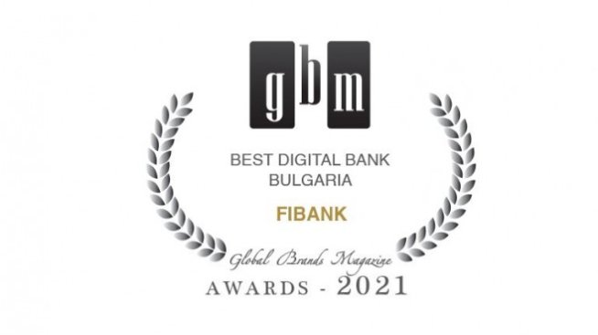 Fibank с международна награда &bdquo;Дигитална банка на годината - България&ldquo;