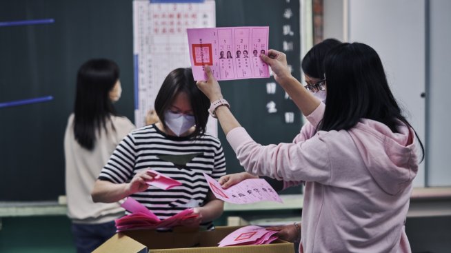 Лидерът на управляващата партия в Тайван печели преднина в деня на изборите