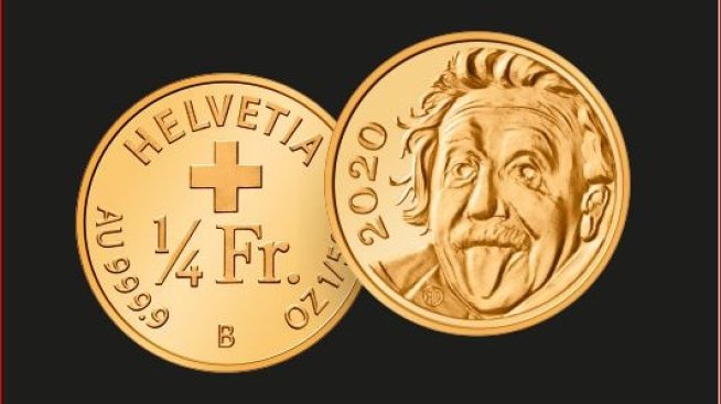 Най-малката златна монета в света – Айнщайн в миниформат