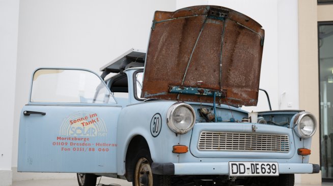 Електрически Trabant привлича погледите в музей в Дрезден