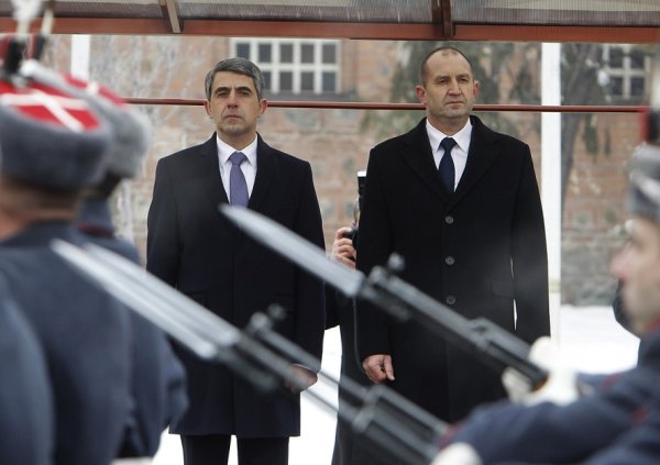 
	По време на официалната церемония&nbsp;по встъпването му в длъжност на площад &quot;Св. Александър Невски&quot;
