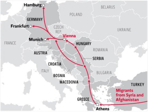 
	В сравнение с Италия Гърция ще изглежда доста &bdquo;управляема&ldquo;, пише Молдин. Гърция обаче остава важен фактор поради друга причина. Тя е основният вход към Европа на бежанци и мигранти от Сирия, Ирак и други страни.

	По-богатите държави се нуждаят от сътрудничеството на Гърция, за да остане бежанският поток управляем. Мигрантската криза вече се превърна в хуманитарно бедствие и ситуацията само се влошава с времето.

	Графика: Mauldin Economics
