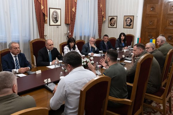 Володимир Зеленски проведе среща и с президента Румен Радев. Снимка: Президентството
