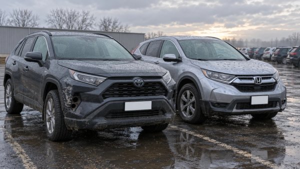 RAV4 е абсолютният бестселър сред кросоувърите в Америка, а CR-V го следва плътно. На лотове на площадките винаги ги има в излишък, а части за тях се намират във всеки европейски сервиз. Но има една разлика &ndash; американските версии по-често са с предно задвижване, докато в България се търсят предимно 4x4. Типа на задвижването проверявайте по VIN номера, а не по описанието на лота. 
Слабото място на старите RAV4 е корозията по задното окачване, а при CR-V &ndash; разреждането на маслото с гориво при двигателите 1,5 турбо.
