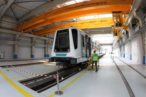 
	В София пристигна първият влак на Метрполитена, който ще се движи по третата линия на метрото.&nbsp;Снимка: Олег Попов, Investor Media Group
