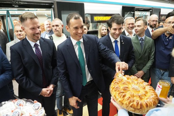 На 15 август на метростанция &bdquo;Стадион Георги Аспарухов&ldquo; се състоя официалното откриване на участъка от разширението на софийското метро &ndash; Линия 3, Етап 3 &bdquo;МС Хаджи Димитър &ndash; ж.к. Левски Г&ldquo;. Снимка: БГНЕС/СТЕФАН ВАСИЛЕВ