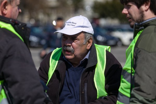 
	Превозвачи протестират в София срещу пакета &quot;Мобилност&quot;. Снимка: Димитър Кьосемарлиев, Investor Media Group
