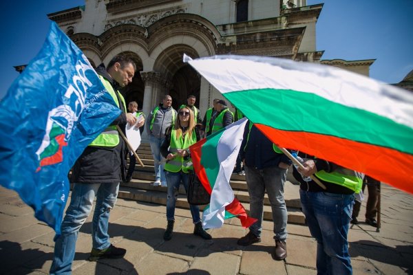 
	Превозвачи протестират в София срещу пакета &quot;Мобилност&quot;.&nbsp;Снимка: Димитър Кьосемарлиев, Investor Media Group
