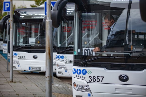 
	В София вече се движат 22 нови автобуса Yutong на природен газ.&nbsp;Снимка: Димитър Кьосемарлиев, Investor Media Group
