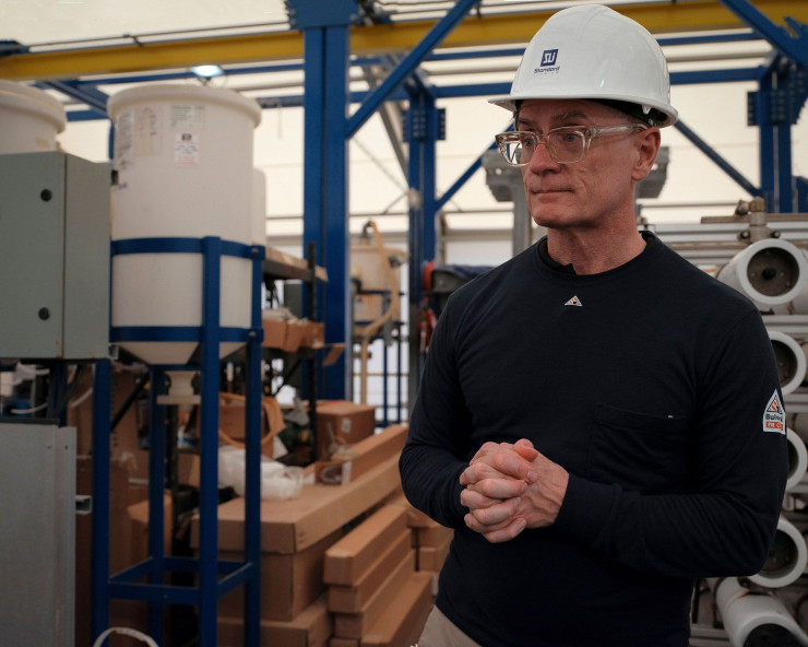 Главният изпълнителен директор на Standard Lithium Робърт Минтак. Снимка: Rachel Boillot/Bloomberg