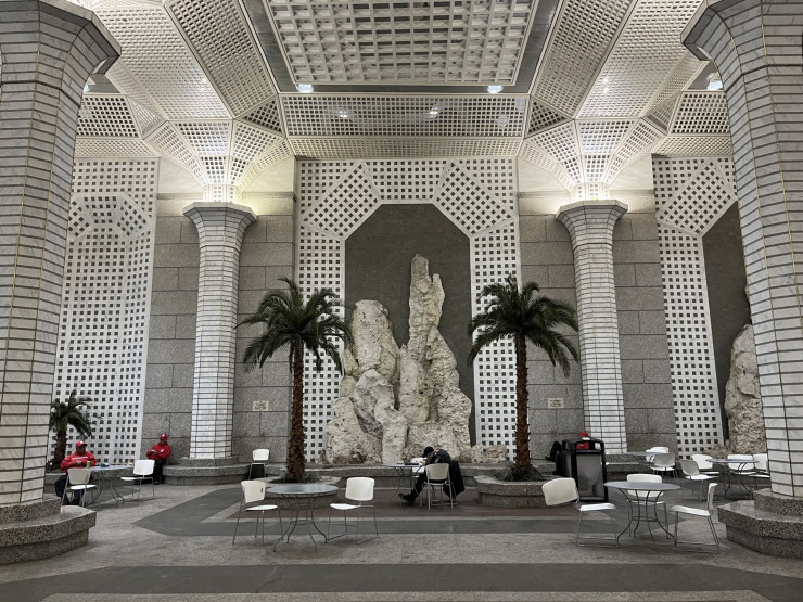 Публичното преддверие на бившия небостъргач на Deutsche Bank. Снимка: Bloomberg LP