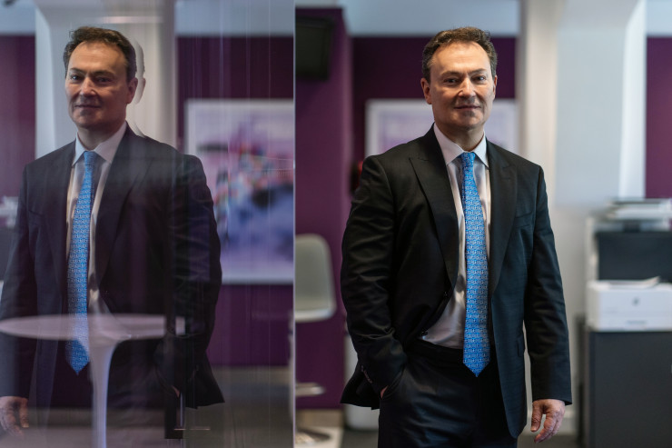 Главният изпълнителен директор на Lamda Одисеос Атанасиу. Снимка: Ник Палеологос/Bloomberg 