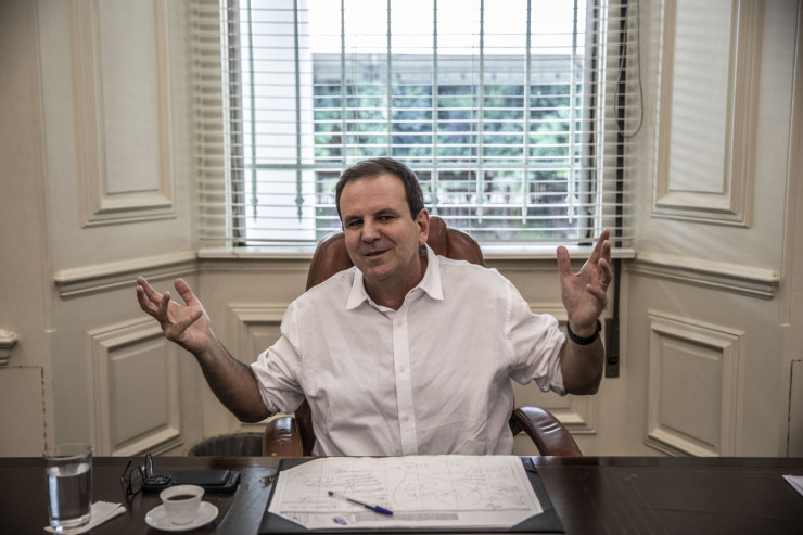 Кметът на Рио де Жанейро Едуардо Паеш. Снимка: Dado Galdieri/Bloomberg