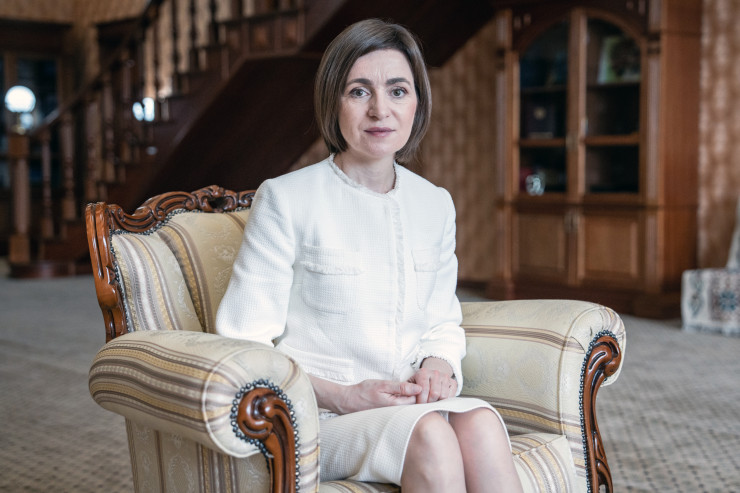 Мая Санду. Снимка: Ioana Moldovan/Bloomberg